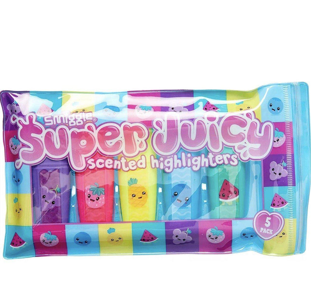 SMIGGLE Super Juicy Scented Highlighters 5 Pack - TOYBOX Toy Shop
