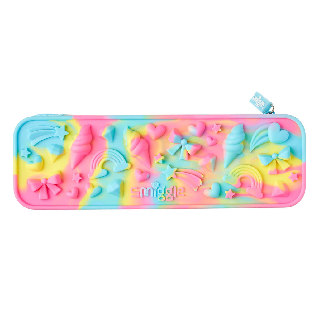 SMIGGLE Swirl Silicone Pencil Case - Blue - TOYBOX Toy Shop