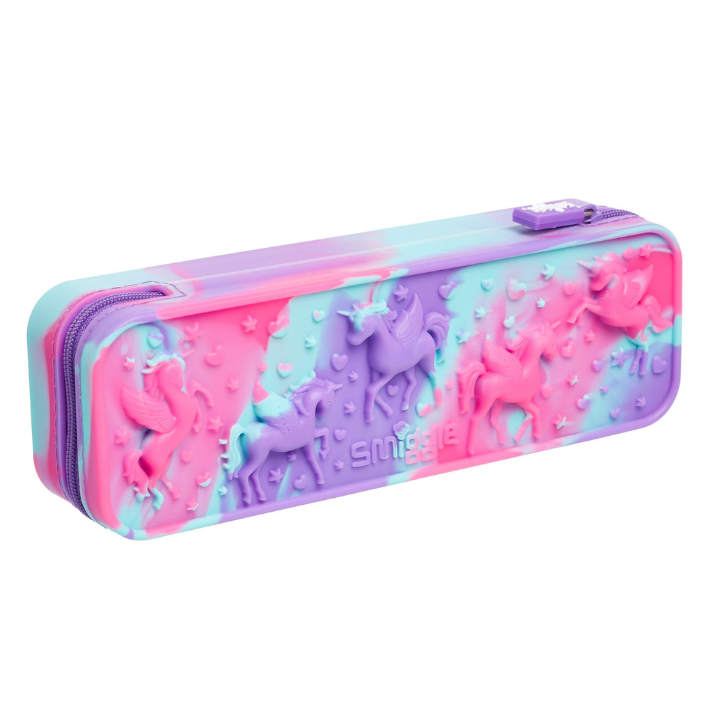 SMIGGLE Swirl Silicone Pencil Case - Purple - TOYBOX Toy Shop