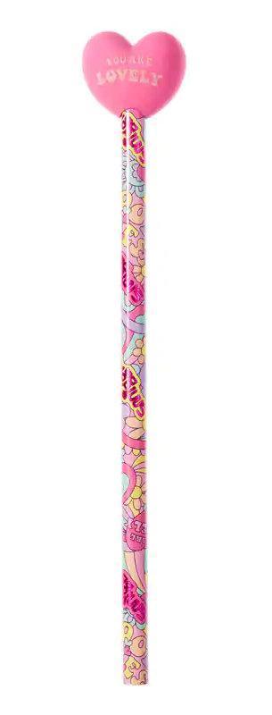 SMIGGLE Tops Eraser Pencil - Heart Pink - TOYBOX Toy Shop
