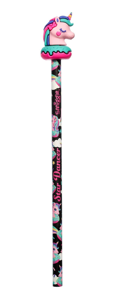 SMIGGLE Unicorn Universe Pencil With Scented Topper - Black - TOYBOX Toy Shop