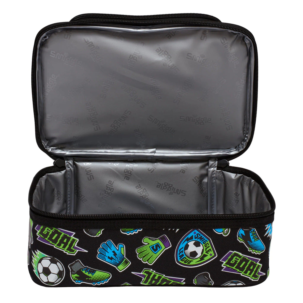 SMIGGLE Vibin Double Decker Lunchbox - Black - TOYBOX Toy Shop
