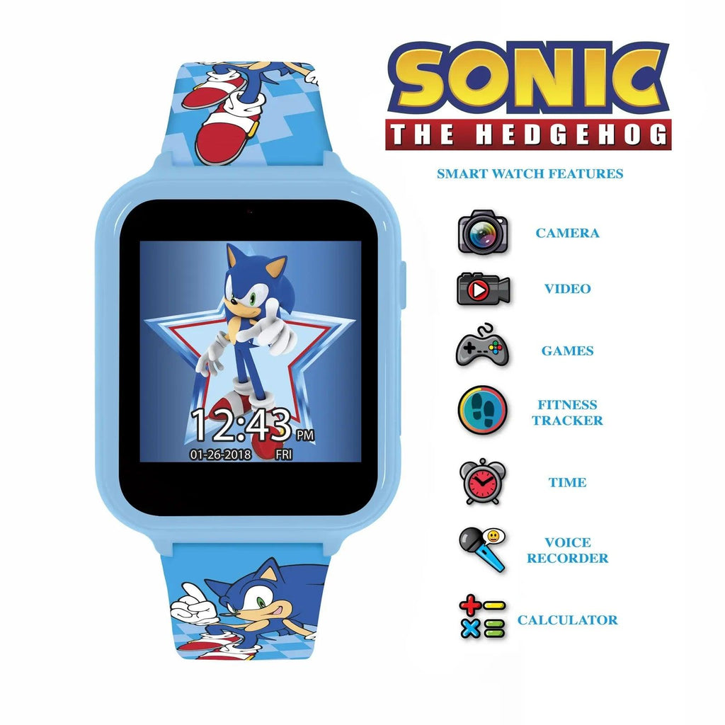 SONIC the Hedgehog Interactive Kids' Silicon Strap Watch - TOYBOX