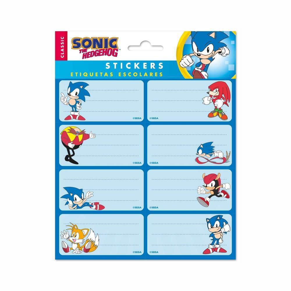 SONIC The Hedgehog Self-Adhesive Labels - TOYBOX Toy Shop