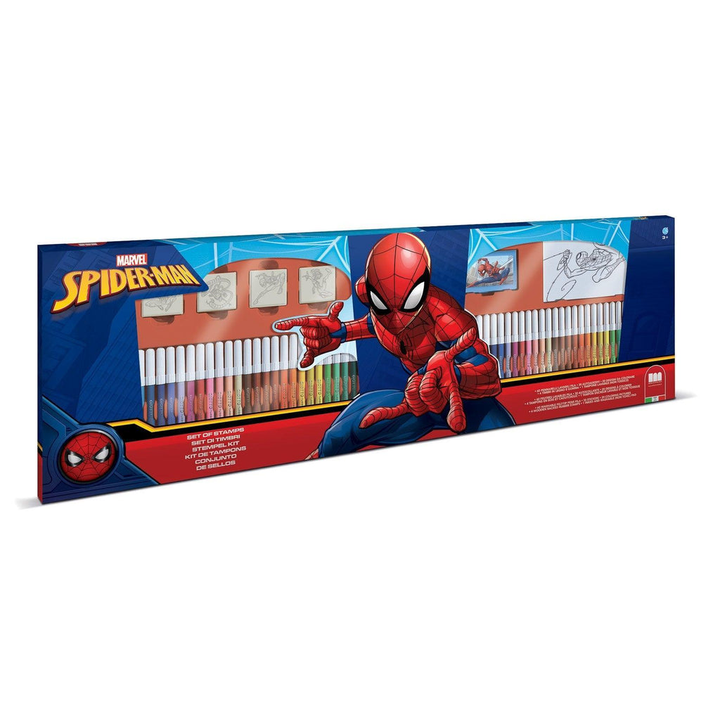 Spiderman 60 Markers Art Playset - TOYBOX Toy Shop