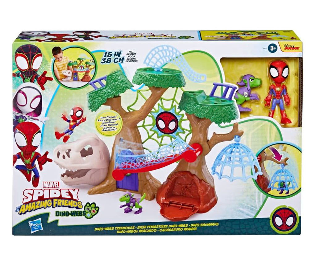 Spidey and Friends Dino Webs Treehouse Playset - TOYBOX Toy Shop