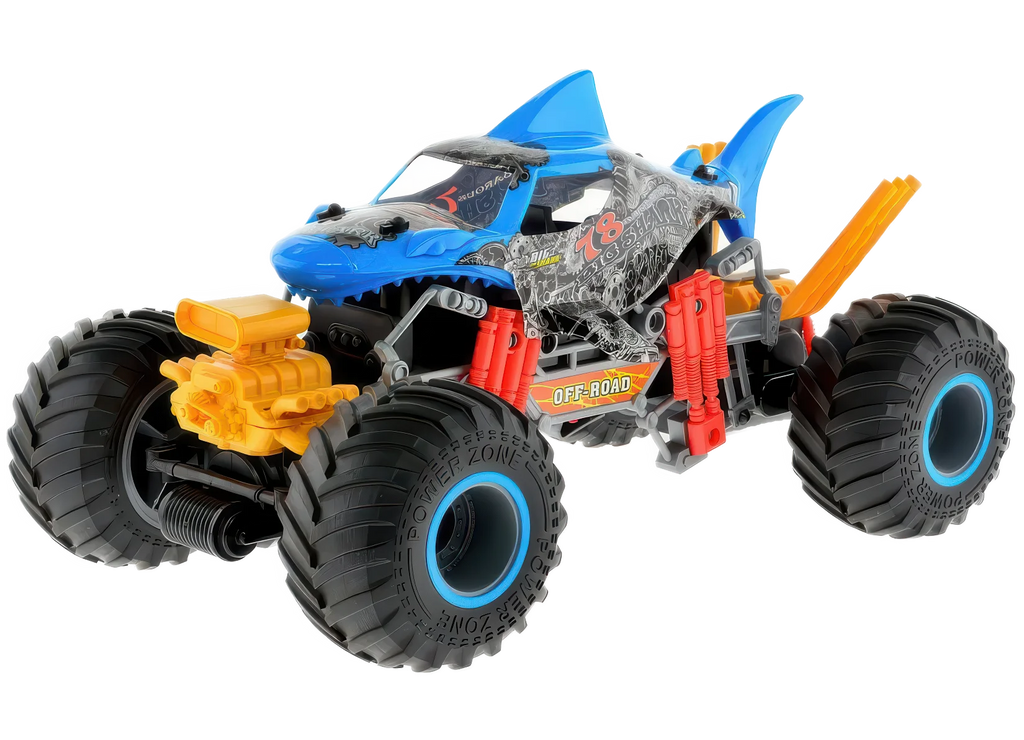 Spraying 'Smoking Shark' Off-Road Remote Controlled RC Muscle Monster Truck - TOYBOX Toy Shop