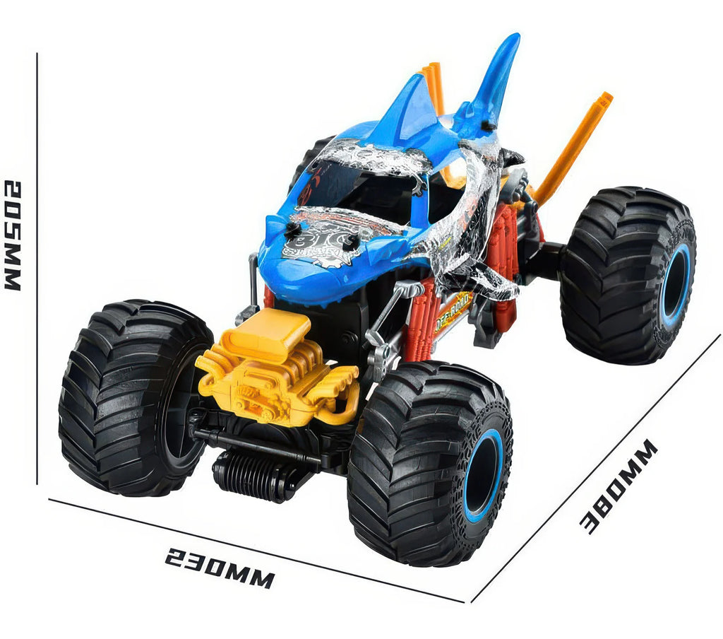 Spraying 'Smoking Shark' Off-Road Remote Controlled RC Muscle Monster Truck - TOYBOX Toy Shop