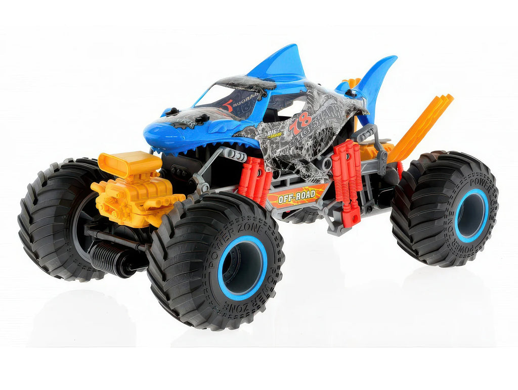 Spraying 'Smoking Shark' Off-Road Remote Controlled RC Muscle Monster Truck - TOYBOX Toy Shop