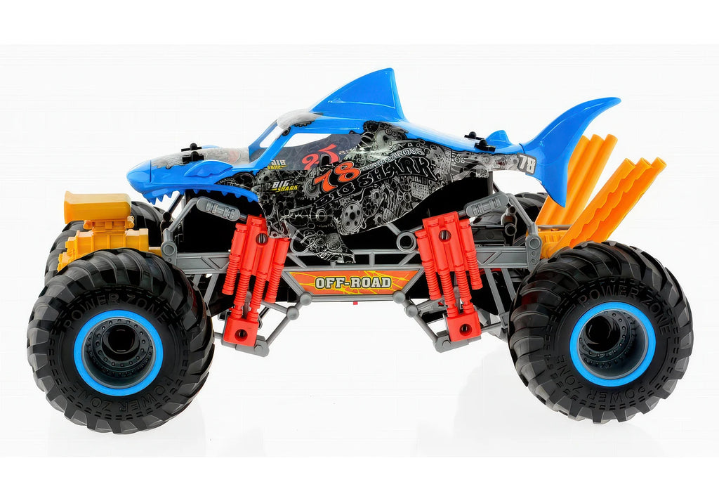 Spraying 'Smoking Shark' Off-Road Remote Controlled RC Muscle Monster Truck - TOYBOX Toy Shop