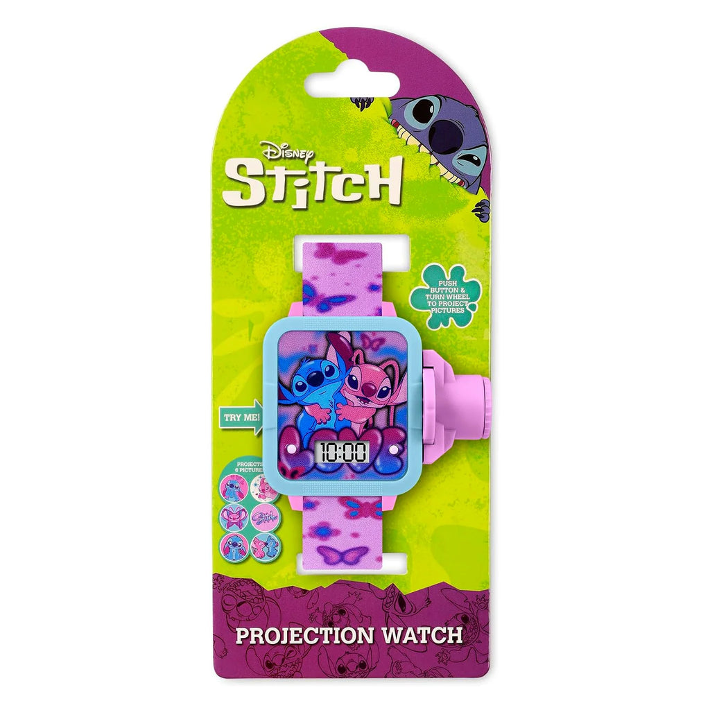 Stitch Angel Pink Adjustable Digital Projection Watch - TOYBOX Toy Shop