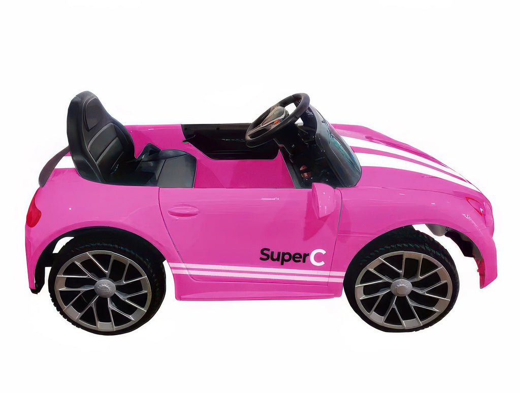 Super-c Pink Car 12v Electric Kids Ride-on