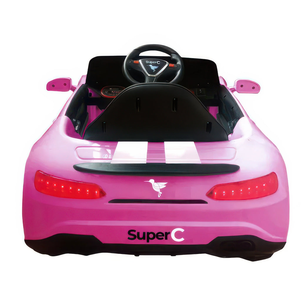 Super-c Pink Car 12v Electric Kids Ride-on