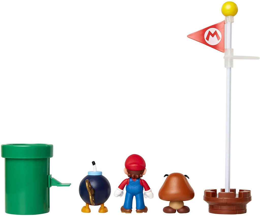 Super Mario Acorn Plains Diorama Figure Set - TOYBOX Toy Shop