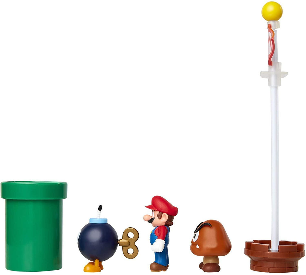 Super Mario Acorn Plains Diorama Figure Set - TOYBOX Toy Shop
