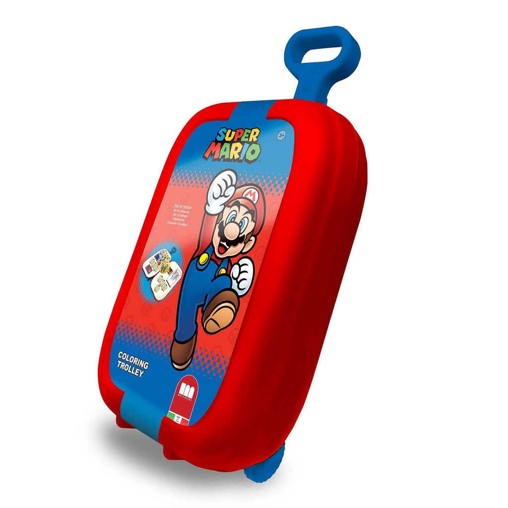 SUPER MARIO Artists Colouring & Stamps Trolley - TOYBOX