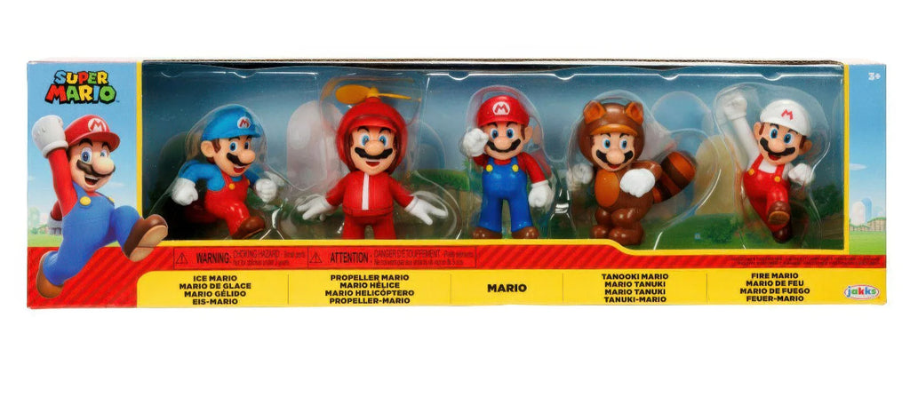 Super Mario Bros Blister 5 Figures 6cm - TOYBOX Toy Shop