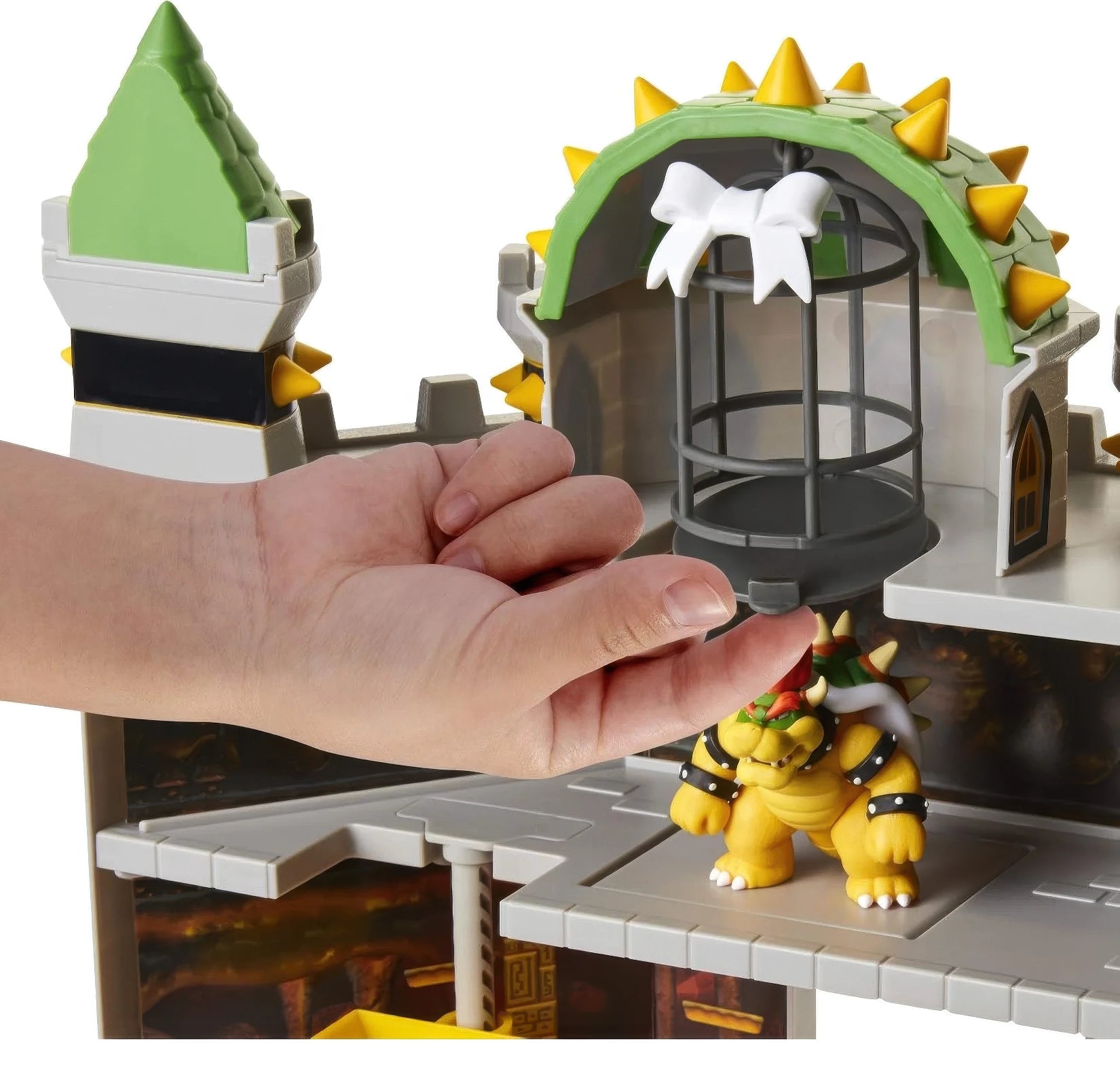 Mario Toys Super Mario Bros Deluxe Bowser Castle Playset Super