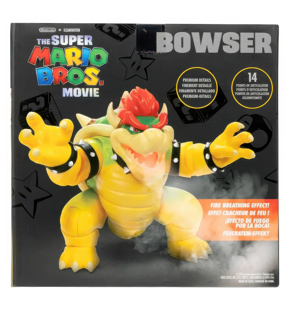Super Mario Bros Movie Bowser Fire Breathing Action Figure 17.5cm