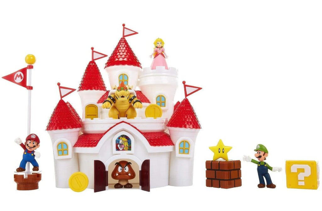 Super Mario Bros Mushroom Kingdom Deluxe Castle Playset - TOYBOX Toy Shop