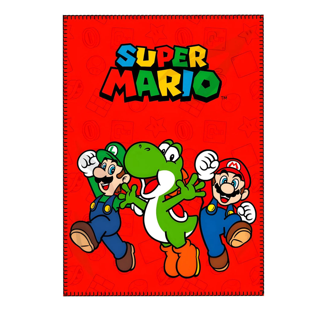 Super Mario Bros Polar Blanket - TOYBOX Toy Shop