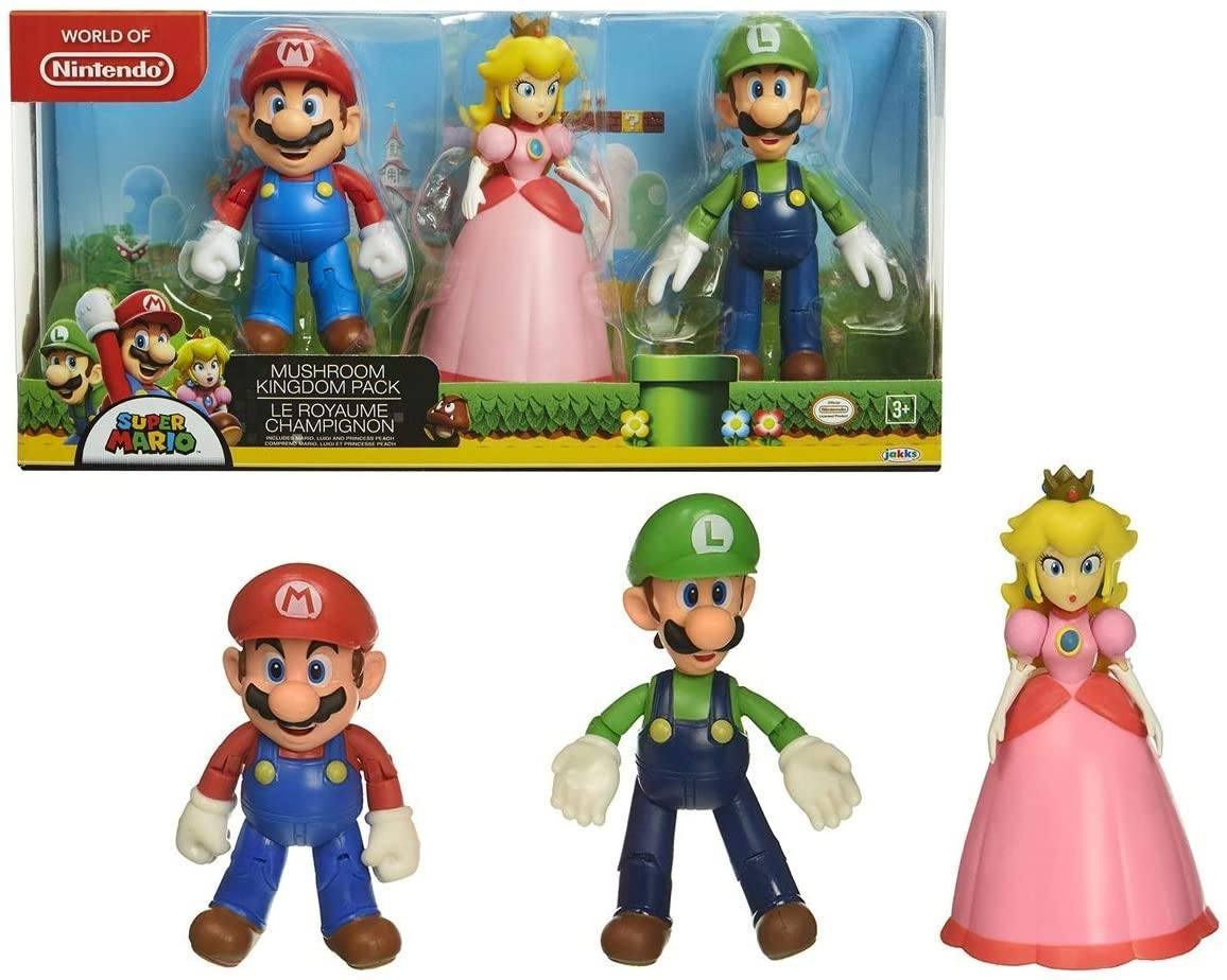 Super Mario Mushroom Kingdom Figures 3-Pack – TOYBOX
