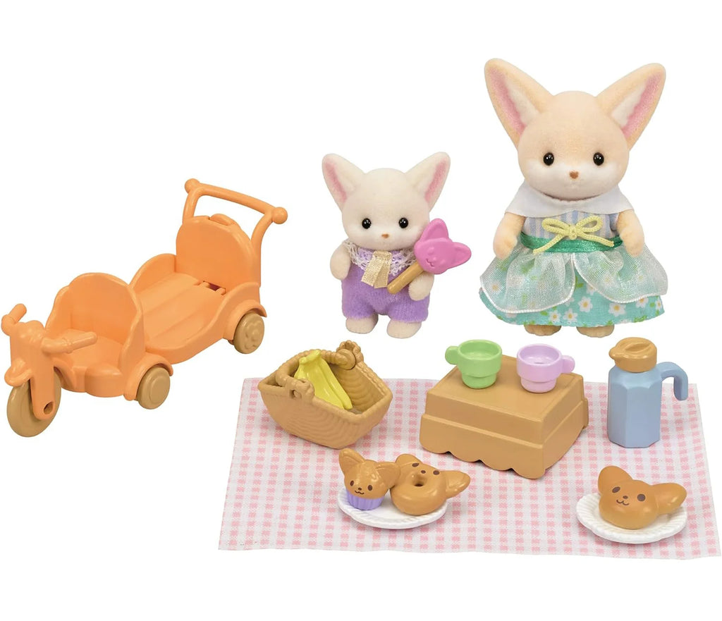 Sylvanian Families Sunny Picnic Set - Fennec Fox Sister & Baby - TOYBOX Toy Shop