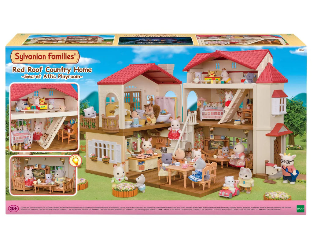 Sylvanian Families Red Roof Home Secret Attic - TOYBOX Toy Shop