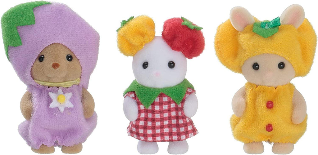 Sylvanian Families  Baby Trio in Vegetable Costumes - TOYBOX Toy Shop