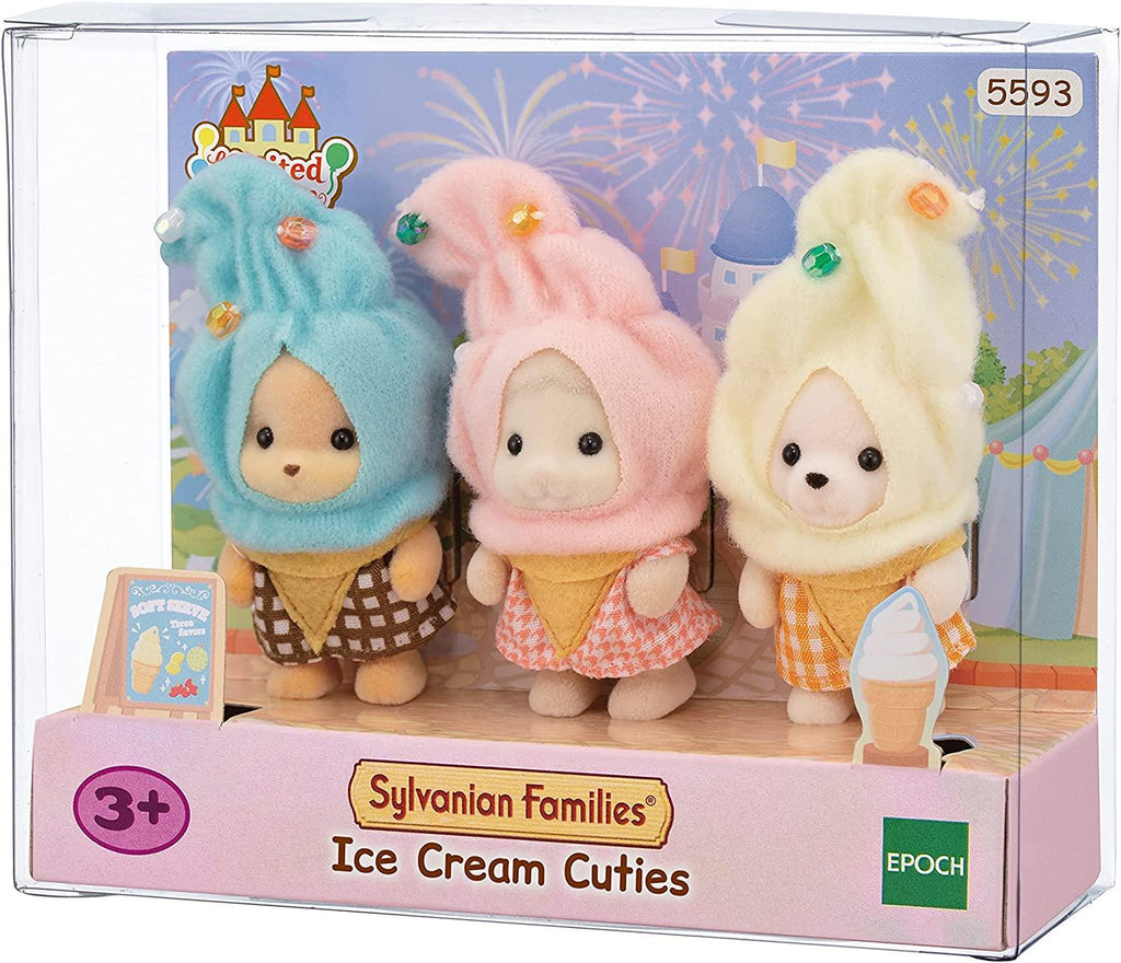 Sylvanian Families Baby Trio in Ice Cream Costumes - TOYBOX Toy Shop