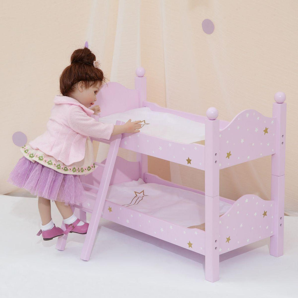 Teamson USA Twinkle Stars Princess 18-inch Doll Double Bunk Bed - TOYBOX Toy Shop