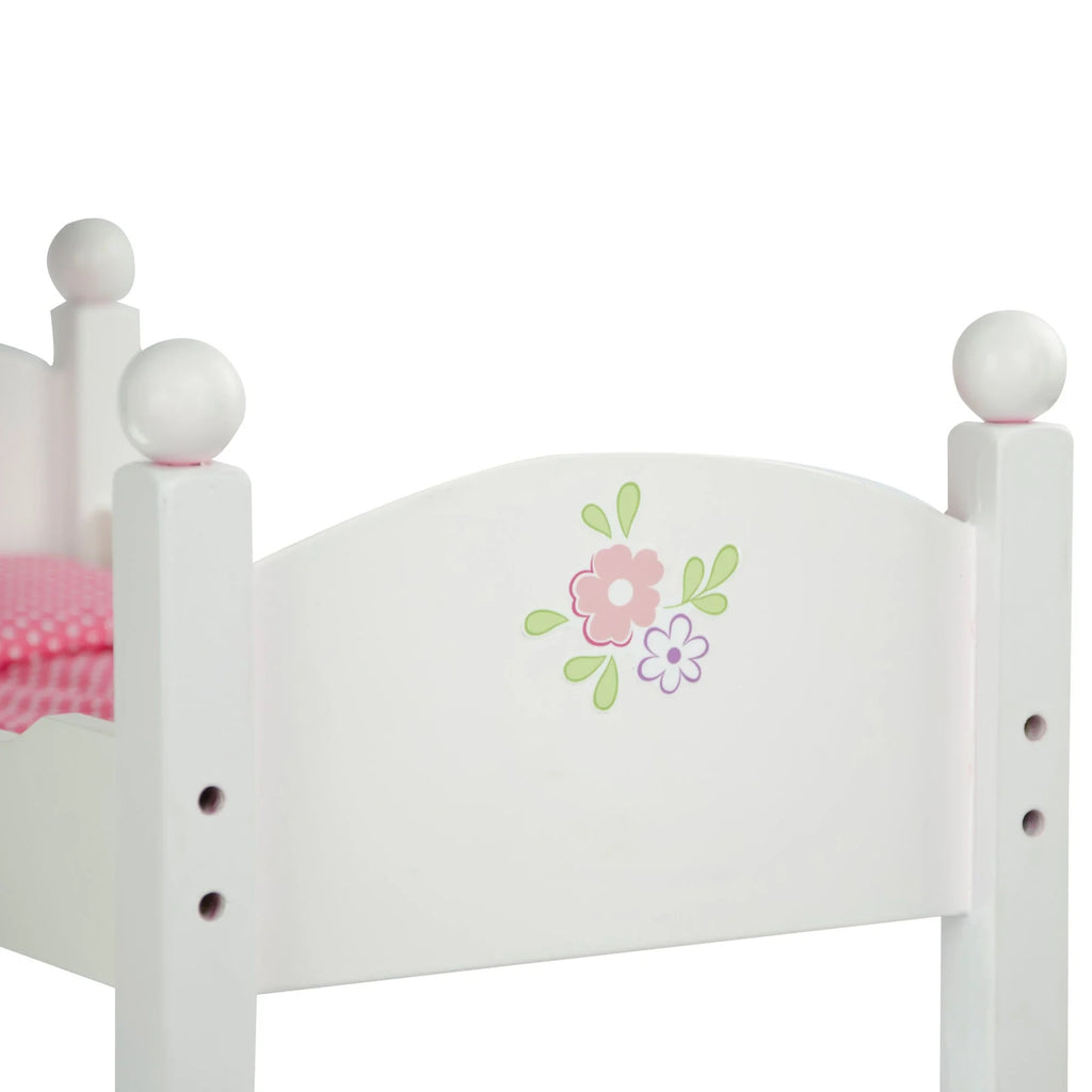 Teamson USA Olivia's Little World Polka Dots Princess 18-Inch Doll Bunk Bed, Grey - TOYBOX Toy Shop
