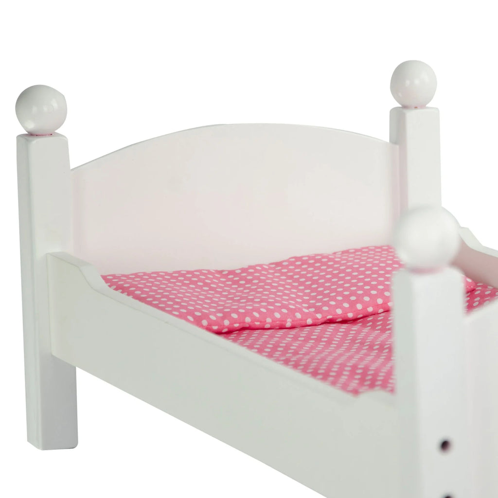 Teamson USA Olivia's Little World Polka Dots Princess 18-Inch Doll Bunk Bed, Grey - TOYBOX Toy Shop