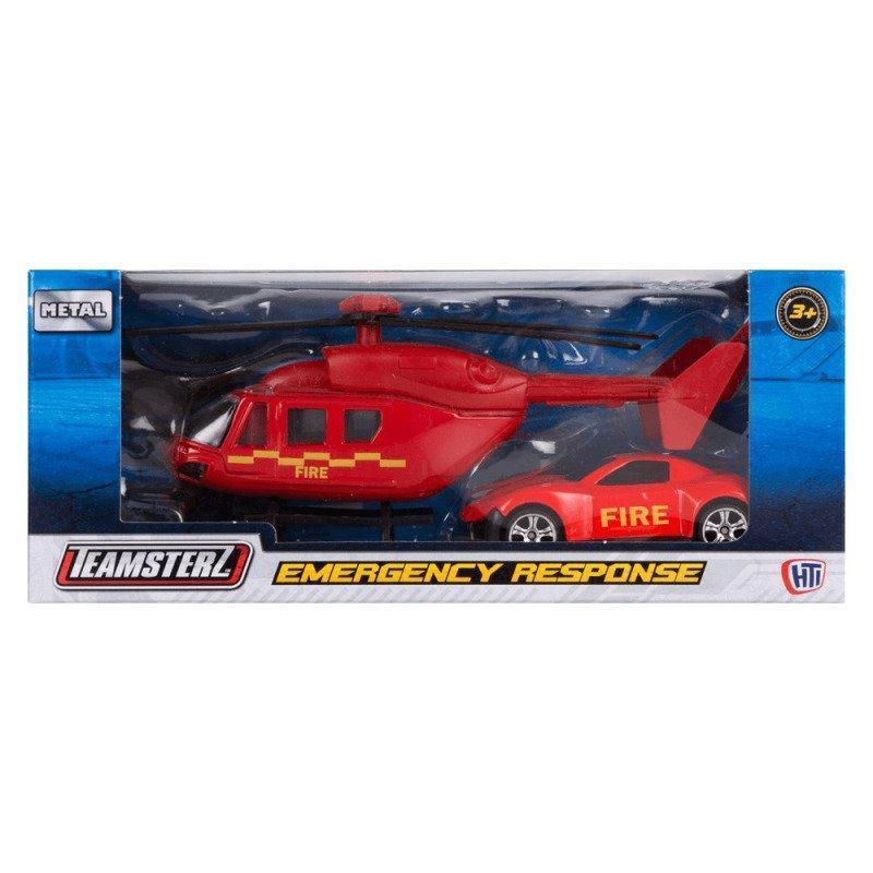 Teamsterz Emergency Response Helicopter & Car Playsets - TOYBOX Toy Shop