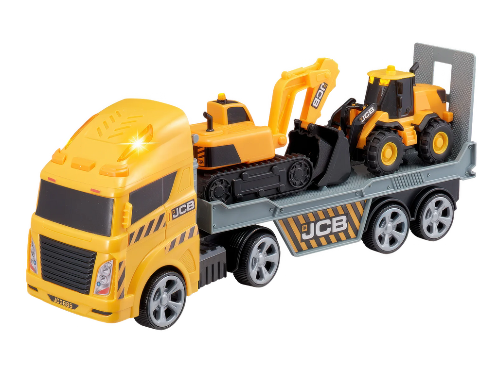 Teamsterz JCB Light & Sound Construction Transporter - TOYBOX Toy Shop