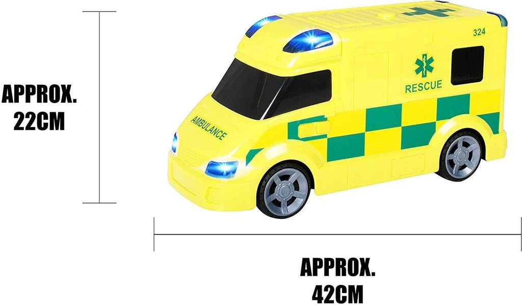 Teamsterz Large Light & Sound Ambulance - TOYBOX