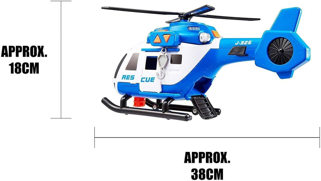 Teamsterz Large Light & Sound Police Rescue Helicopter - TOYBOX Toy Shop