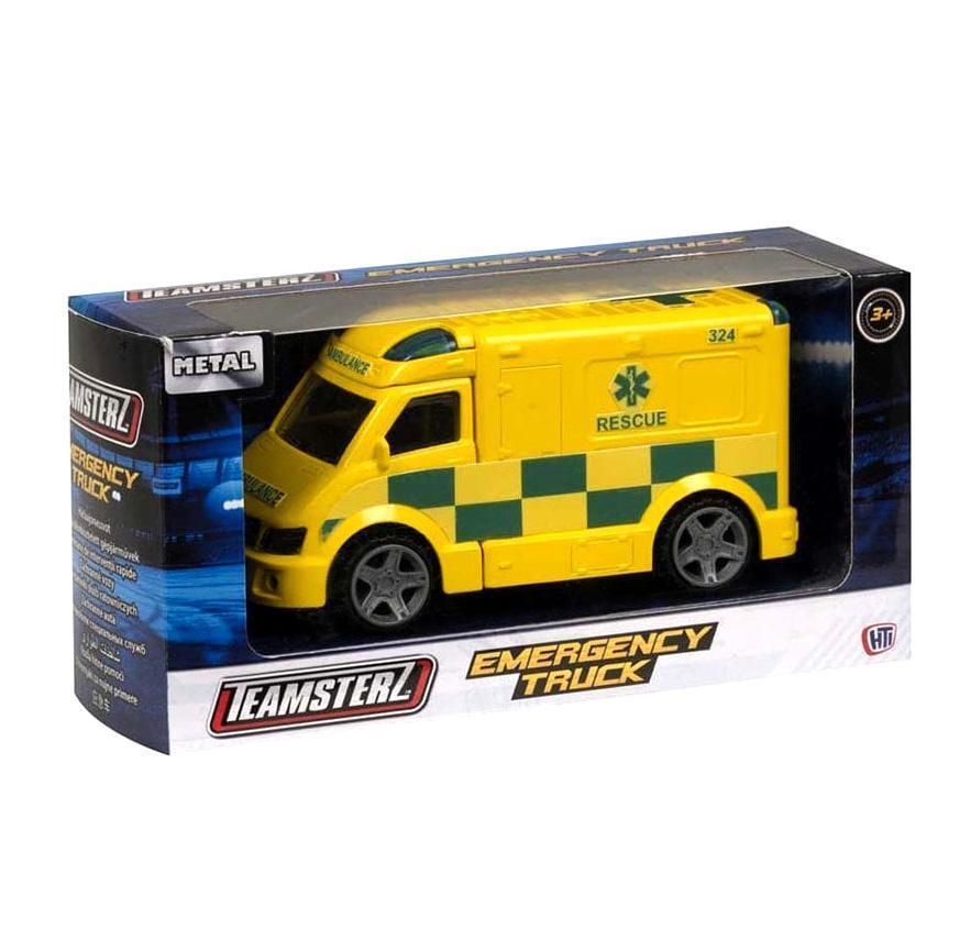 Teamsterz Metal Emergency Vehicle - 4-inch Ambulance - TOYBOX Toy Shop