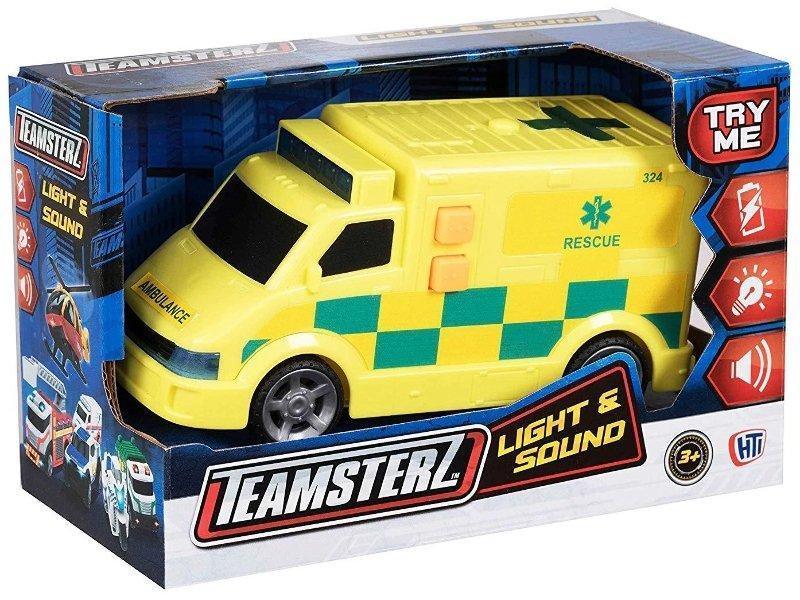 Teamsterz Small Light and Sounds Ambulance - TOYBOX Toy Shop