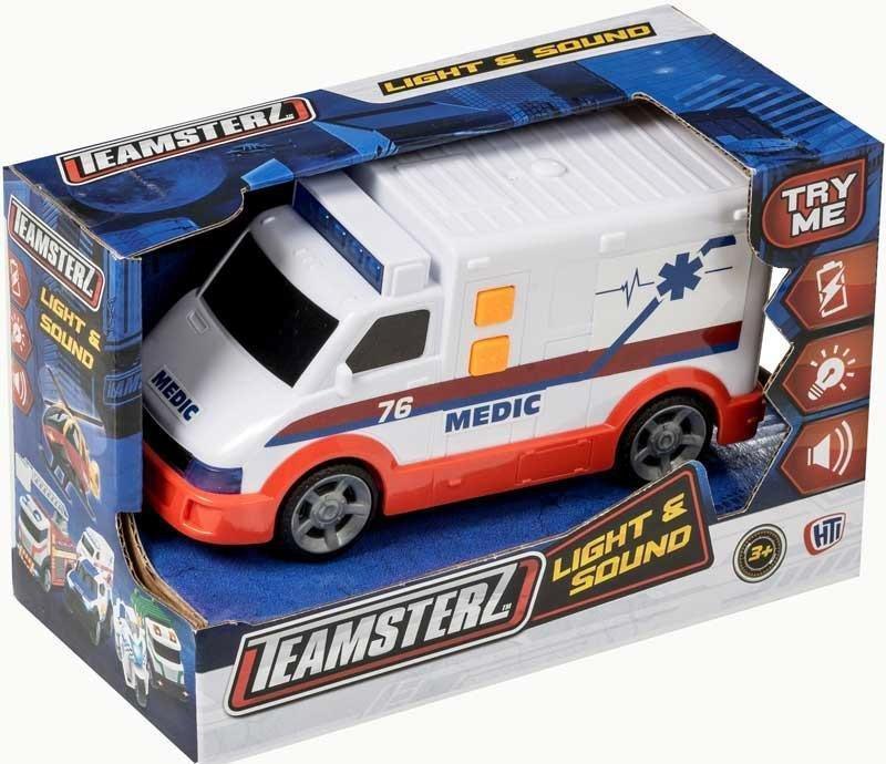 Teamsterz Small Light and Sounds Medic Emergency Vehicle - TOYBOX
