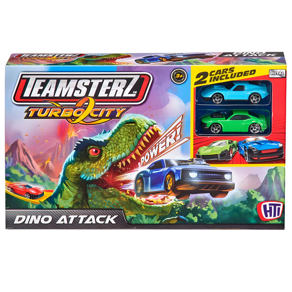 Teamsterz Speed City Dino Attack Racing Track Play Set - TOYBOX Toy Shop