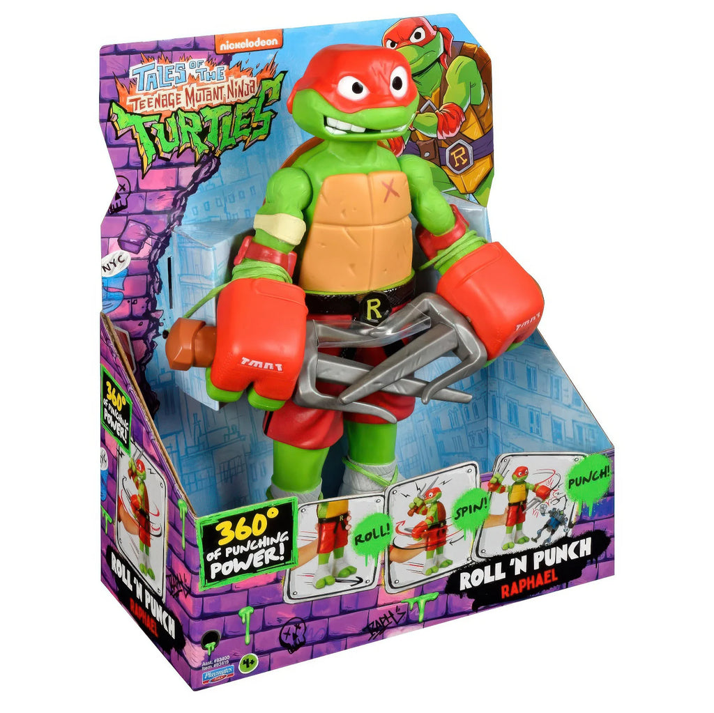 Teenage Mutant Ninja Turtles Tales of Giant Roll 'N Punch Raphael Figure - TOYBOX Toy Shop