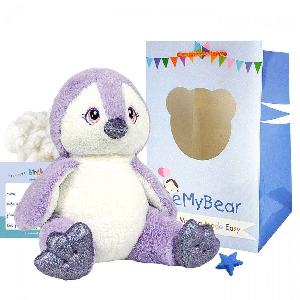 The Bear Factory 60557 Purple Penguin Plush - TOYBOX Toy Shop
