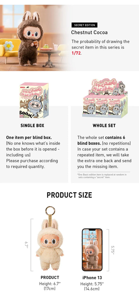 THE MONSTERS - Exciting Macaron Vinyl Face Blind Box