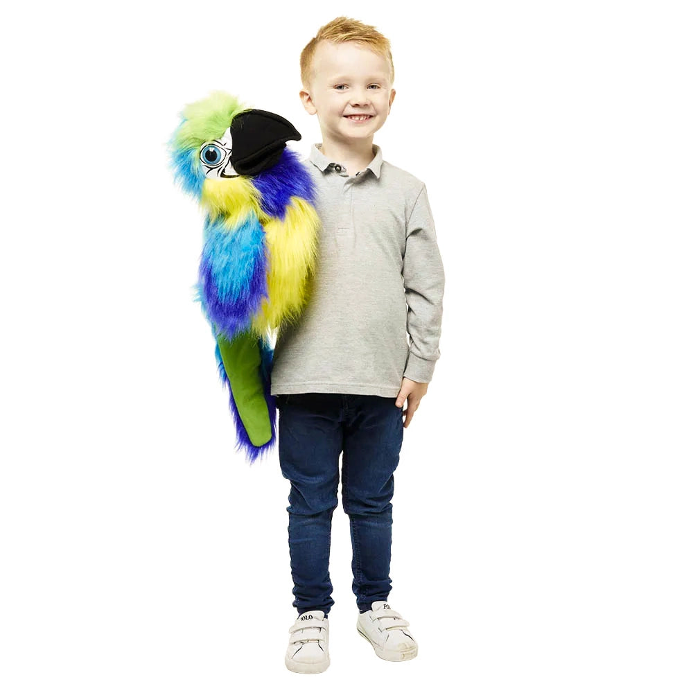 The Puppet Company - Large Birds Blue & Gold Macaw Hand Puppet