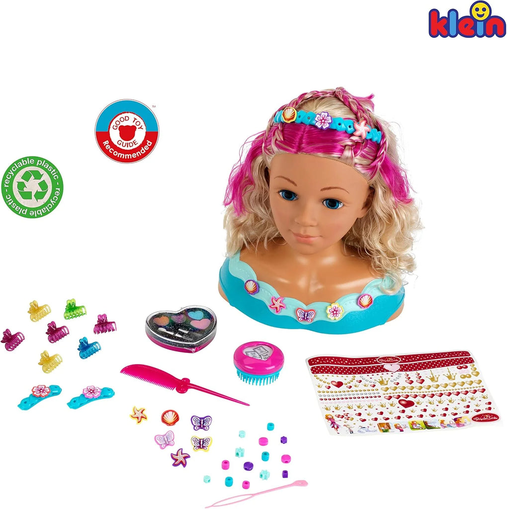 Klein 5398 Princess Coralie Make-up and hairstyling head Mariella - TOYBOX Toy Shop