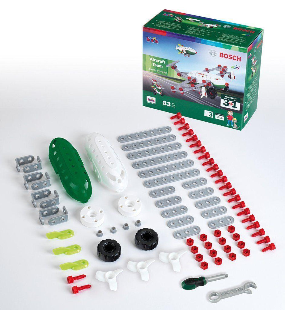 Theo Klein 8790 Bosch 3 in 1 Aircraft Team Construction Set - TOYBOX Toy Shop