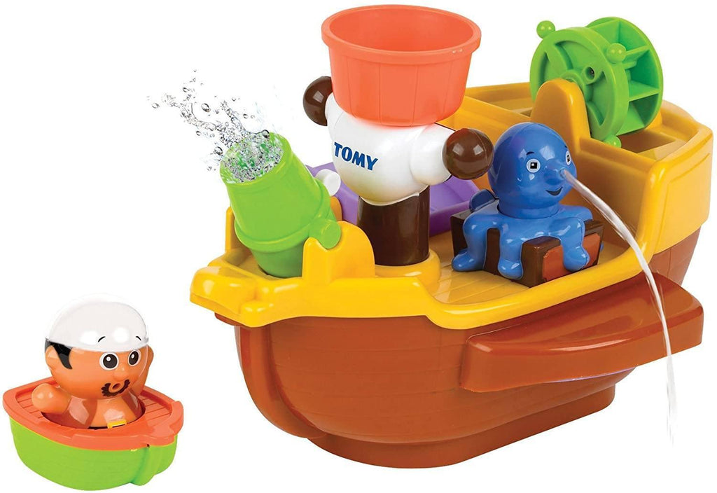 TOMY Toomies E71602 Pirate Bath Ship Baby Bath Toy - TOYBOX Toy Shop