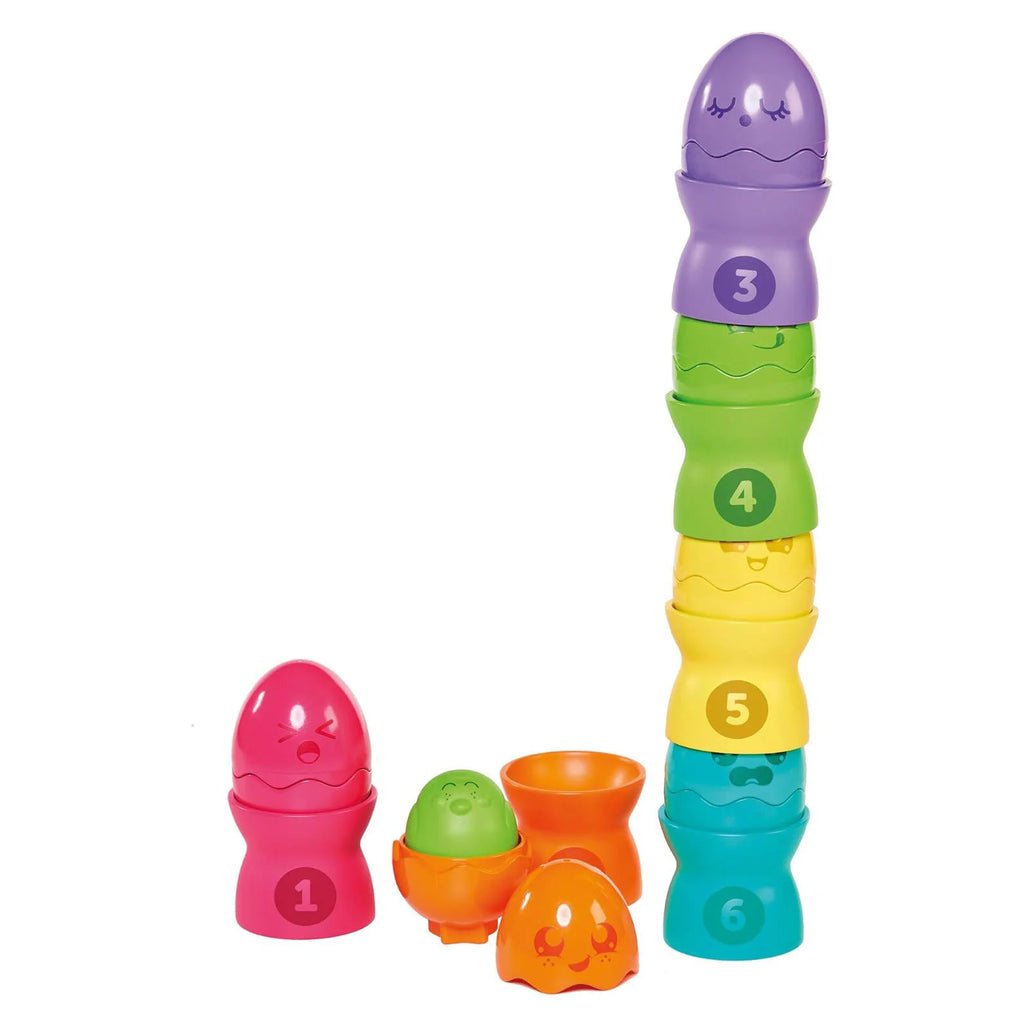 TOMY Toomies Hide & Squeak Egg Stackers - TOYBOX Toy Shop