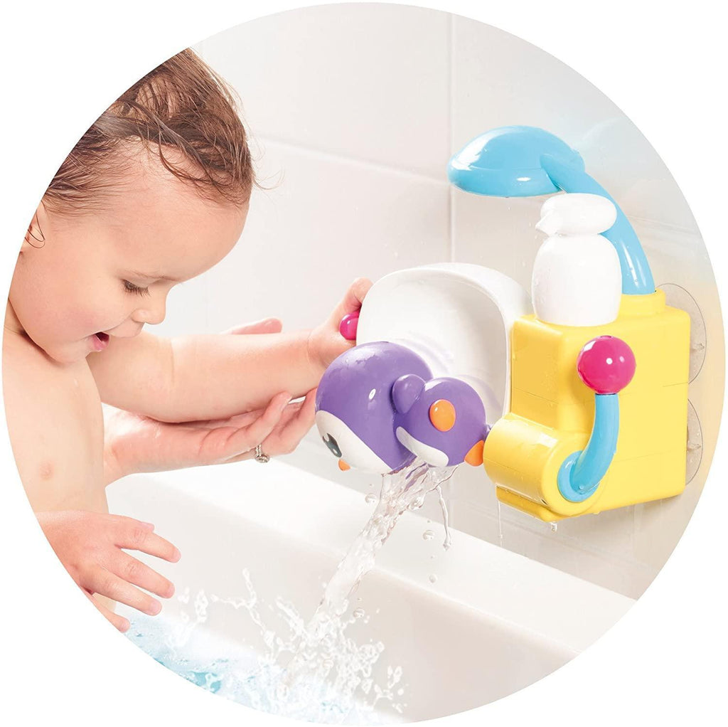 TOMY Toomies  Shower & Scrub Penguin Baby Bath Toy - TOYBOX Toy Shop